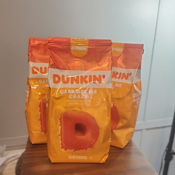 Dunkin' Caramel Me Crazy Ground Coffee - Orange - Picture 1 of 2